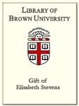 Customized digital bookplate for Gift of Elisabeth Stevens