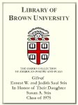 Customized digital bookplate for Ernest W. and Judith Saul Stix, In Honor of Their Daughter, Susan A. Stix, Class of 1975, to the Harris Collection