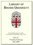 Customized digital bookplate for Victoria Surliuga to the Harris Collection