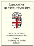 Customized digital bookplate for University of Alberta Libraries, to the Harris Collection