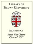 Sarah Van Cleave, Class of 2017