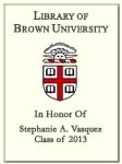 Stephanie A. Vasquez, Class of 2013