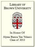 Alyssa Bianca Tan Velasco, Class of 2012