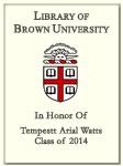 Tempestt Ariel Watts, Class of 2014