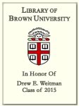 Drew E. Weitman, Class of 2015