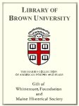 Customized digital bookplate for Whittemore Foundation and Maine Historical Society to the Harris Collection