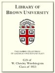 Customized digital bookplate for W. Chesley Worthington '23 to the Harris Collection