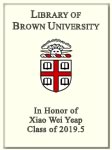 Xiao Wei Yeap, Class of 2019.5