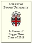 Jingyu Zhao, Class of 2018