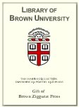 Customized digital bookplate for Brown Ziggurat Press