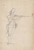 one of 15 original unsigned pencil and ink drawings, attr. to Loutherbourg