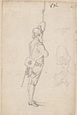 one of 15 original unsigned pencil and ink drawings, attr. to Loutherbourg