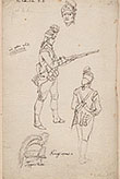 one of 15 original unsigned pencil and ink drawings, attr. to Loutherbourg