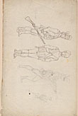 one of 15 original unsigned pencil and ink drawings, attr. to Loutherbourg