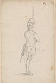 one of 15 original unsigned pencil and ink drawings, attr. to Loutherbourg
