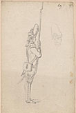 one of 15 original unsigned pencil and ink drawings, attr. to Loutherbourg
