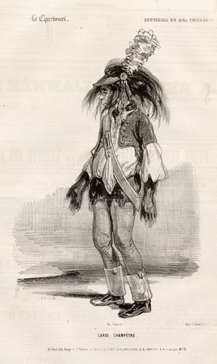 Gavarni, Paul, 1804-1866, 'Le garde-champêtre.'