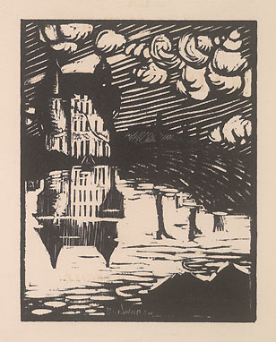 La Chute de la Maison Usher, traduction de Charles Baudelaire, dessinés et gravés par Daniel Wapler.