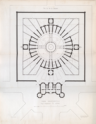 "Cinquième projet [de plan circulaire], comprenant soixante-dix huit cellules."