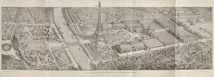 Etat actuel (Octobre 1888) des travaux de l’exposition universelle