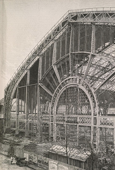 Galerie des machines. D’après la photographie de M. H.-C. Godefroy