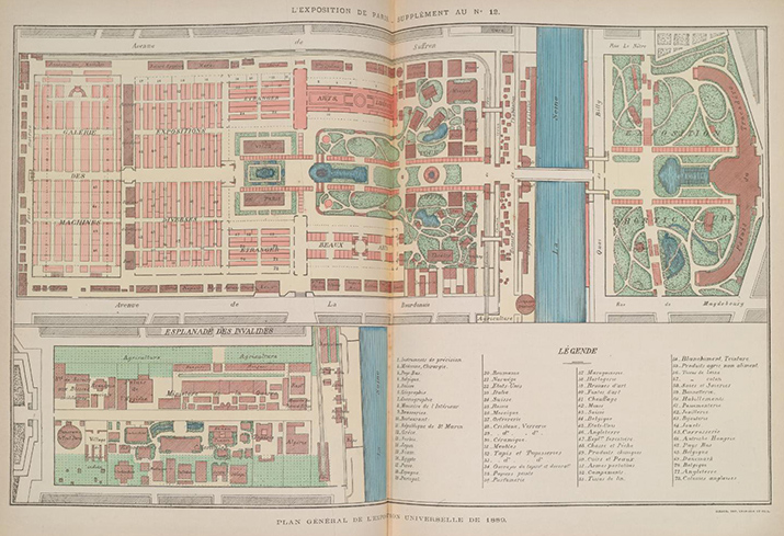 Plan general de l’exposition universelle de 1889