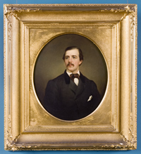 Rush Hawkins painted by Jacob Blondel, 1860.