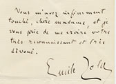Zola manuscript