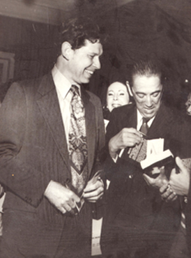 Thoma E. Skidmore and Juscelino Kubitschek de Oliveira. Undated. Thoma E. Skidmore Archives. John Hay Library.