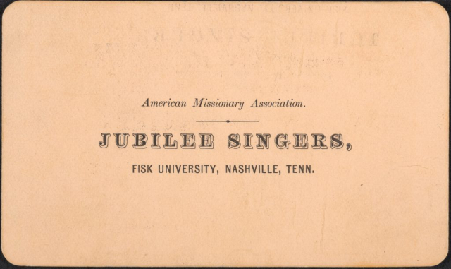 Fisk Jubilee Singers poster