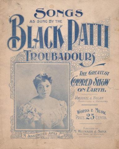 Poster of 'Songs as Sung by The Black Patti Troubadours'