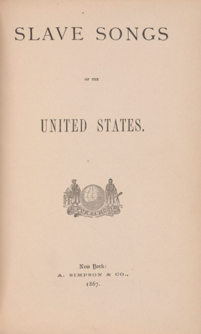 Slave Songs of the United States cover