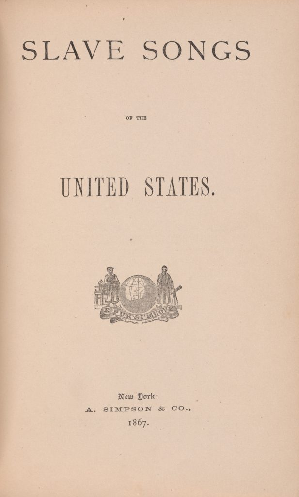 Slave Songs of the United States