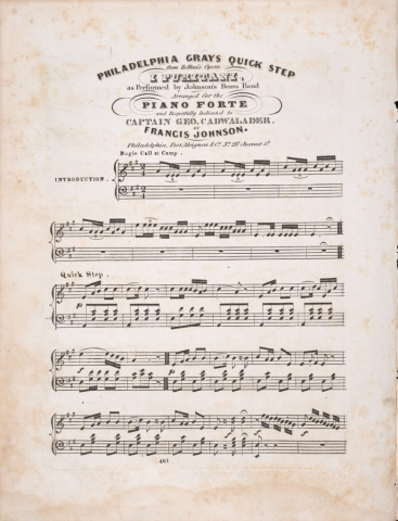 Philadelphia Gray’ Quick Step sheet music
