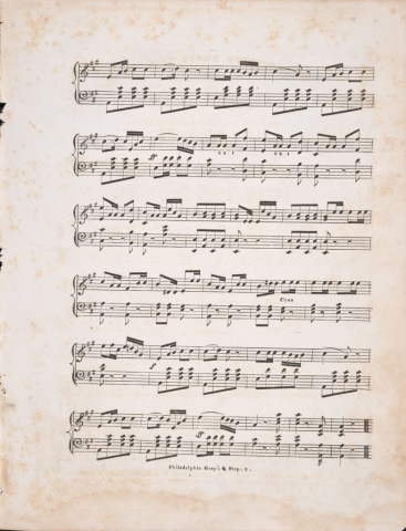 Philadelphia Gray’ Quick Step sheet music