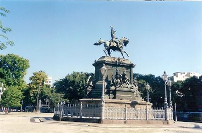 The bronze statue of Dom Pedro I