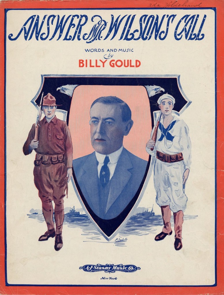 Answer Mr. Wilson's call. 1917. World War I Sheet Music.
