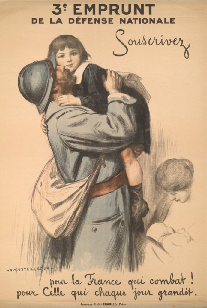 3e Emprunt de la Défense Nationale: Souscrivez pour la France qui combat! 1917. Anne S.K. Brown Military Collection.
