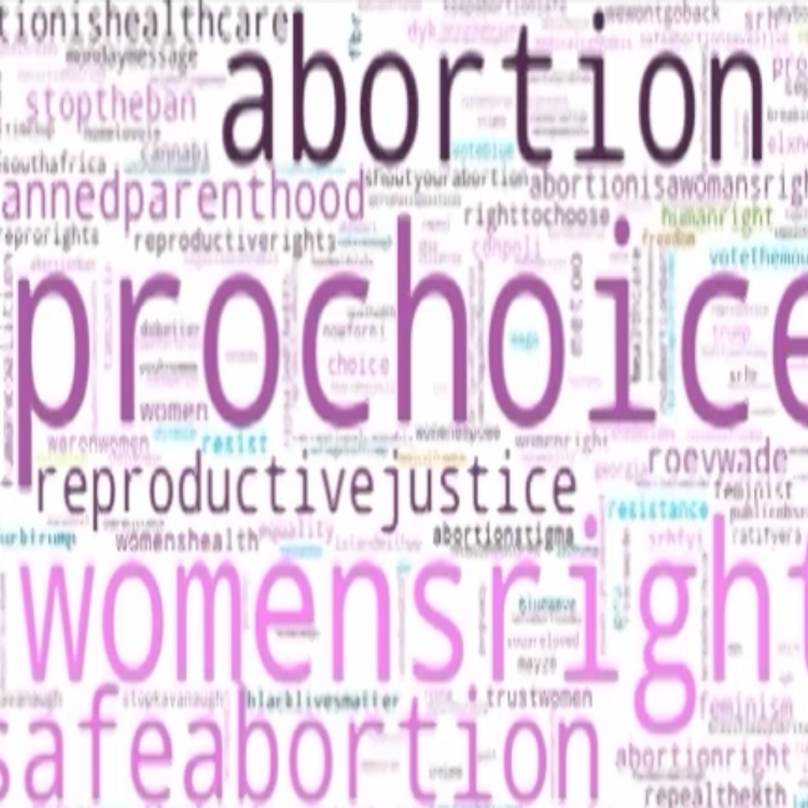 wordcloud related to womens health rights