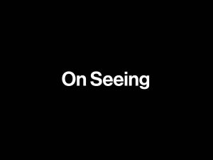 On Seeing series title