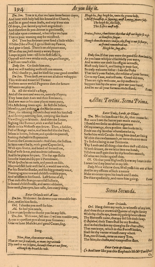 Shakespeare First Folio