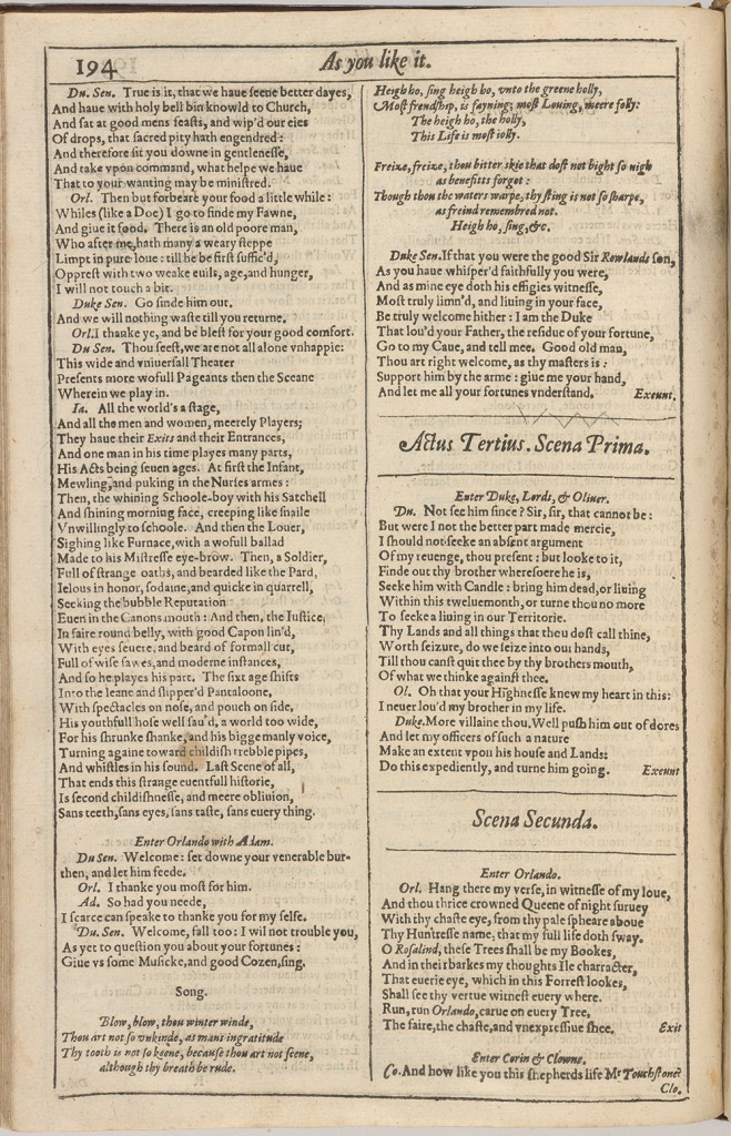 Shakespeare First Folio
