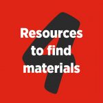 Resources to find materials