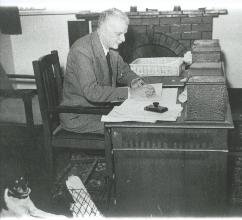 Jennings at his desk