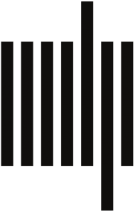 MIT Press logo with vertical black lines on white background