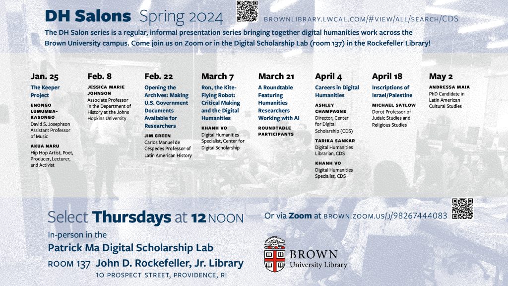 poster with schedule