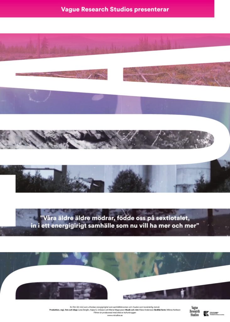 film poster features images of mountains, topographical map, mining behind the word Ritual oriented sideways and covering the entire poster