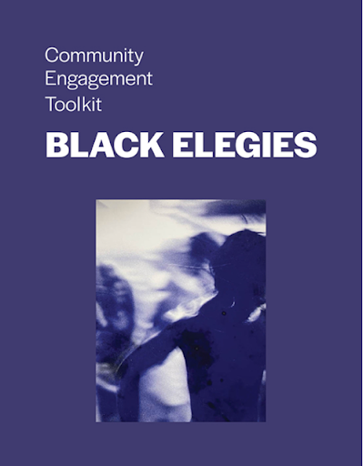 dark purple background with title in white letters and inset photo of dancing figures in purple and white