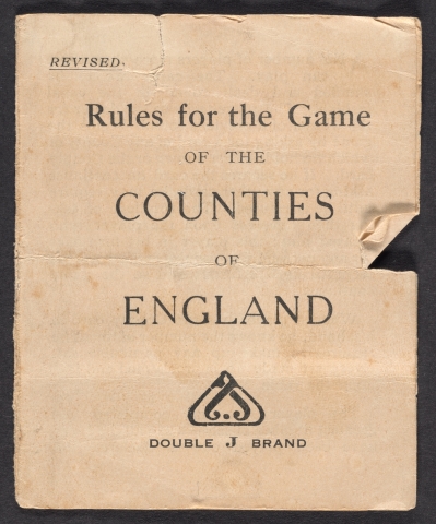 Rules for the Game of the Counties of England