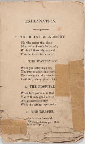 explanation from the booklet for "Every Man to His Station"